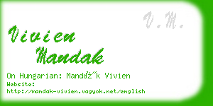 vivien mandak business card